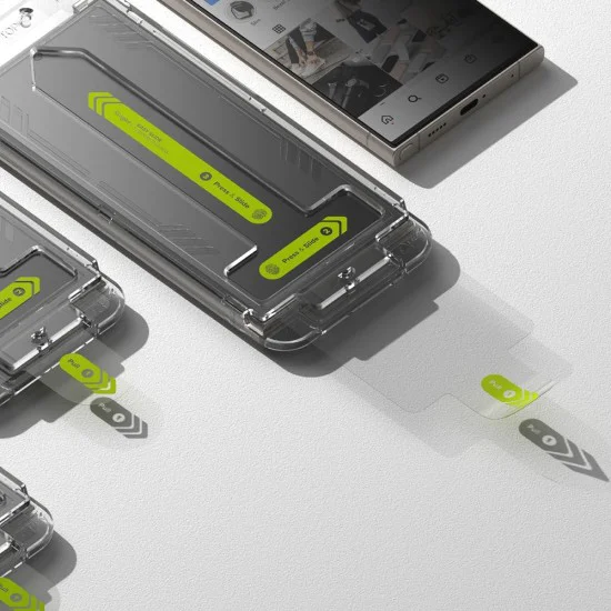 Протектор за Samsung Galaxy S24 Ultra (комплект от 2) - Ringke Easy Slide Tempered Glass - Поверителност
