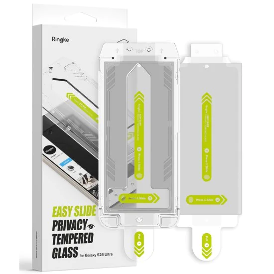 Протектор за Samsung Galaxy S24 Ultra (комплект от 2) - Ringke Easy Slide Tempered Glass - Поверителност