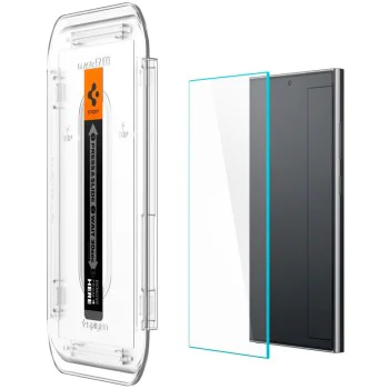 Протектор за Samsung Galaxy S24 Ultra (комплект 2) - Spigen Glas.tR EZ FIT - Прозрачен