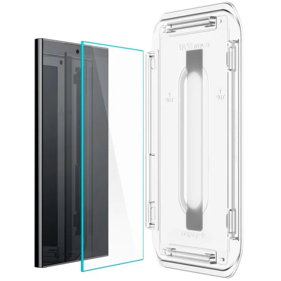 Протектор за Samsung Galaxy S24 Ultra (комплект 2) - Spigen Glas.tR EZ FIT - Прозрачен