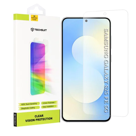 Протектор за Samsung Galaxy S25 FE - Techsuit - Clear Vision Glass - Прозрачен