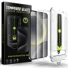 Протектор за Samsung Galaxy S25 / Galaxy S24 - Techsuit - [Съвместим с отключване с пръстов отпечатък] TitanGlass CrystalHD (2 броя) - Прозрачен