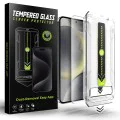Протектор за Samsung Galaxy S25 Plus / Galaxy S24 Plus - Techsuit - [Съвместим с отключване с пръстов отпечатък] TitanGlass CrystalHD - Прозрачен