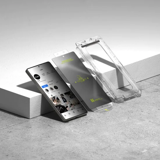 Протектор за Samsung Galaxy S25 Plus (комплект от 2) - Ringke Easy Slide Privacy Tempered Glass - черен