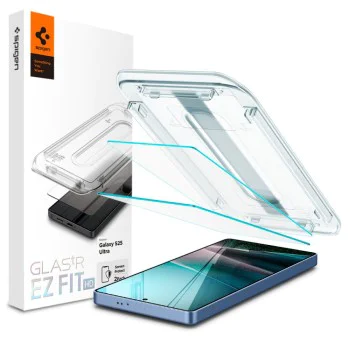 Протектор за Samsung Galaxy S25 Ultra - Spigen - Glas.tR EZ-FIT HD (2 бр.) - Прозрачен
