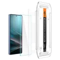 Протектор за Samsung Galaxy S25 Ultra - Spigen - Glas.tR EZ-FIT HD (2 бр.) - Прозрачен