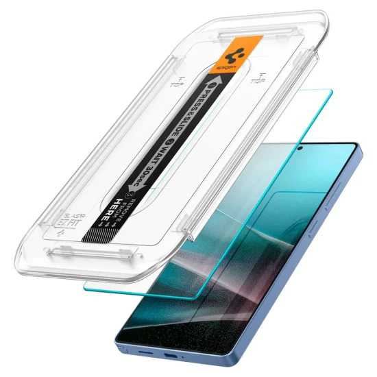 Протектор за Samsung Galaxy S25 Ultra - Spigen - Glas.tR EZ-FIT HD (2 бр.) - Прозрачен