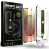 Протектор за Samsung Galaxy S25 Ultra - Techsuit - [Съвместим с отключване с пръстов отпечатък] TitanGlass CrystalHD (2 броя) - Прозрачен