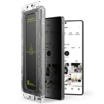 Протектор за Samsung Galaxy S25 Ultra (комплект от 2) - Ringke Easy Slide Privacy Tempered Glass - черен