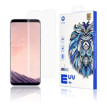 Протектор за Samsung Galaxy S8 Plus / S9 Plus - Lito - 3D UV стъкло - Прозрачен