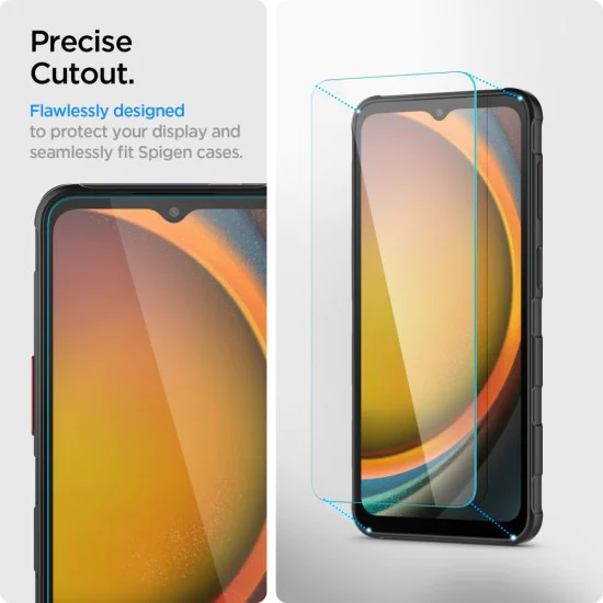 Протектор за Samsung Galaxy Xcover7 / Xcover7 Pro - Spigen - Glas.tR Slim (2 броя) - Прозрачен