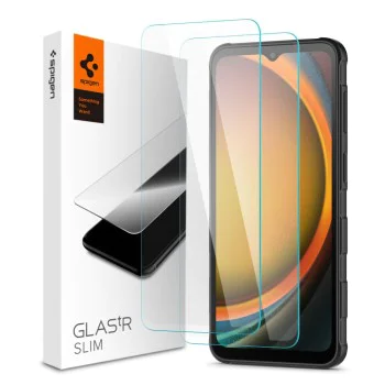 Протектор за Samsung Galaxy Xcover7 / Xcover7 Pro - Spigen - Glas.tR Slim (2 броя) - Прозрачен