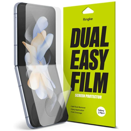 Протектор за Samsung Galaxy Z Flip4 (комплект 2) - Ringke Dual Easy Full - Clear