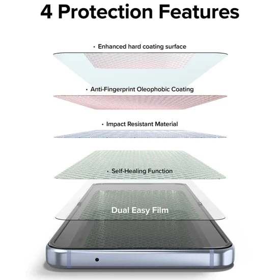 Протектор за Samsung Galaxy Z Flip4 (комплект 2) - Ringke Dual Easy Full - Clear