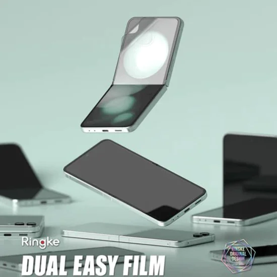 Протектор за Samsung Galaxy Z Flip5 (комплект 2) - Ringke Dual Easy Full - Clear