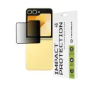 Протектор за Samsung Galaxy Z Flip6 - 111D Privacy Full Glue [външен екран] - черен
