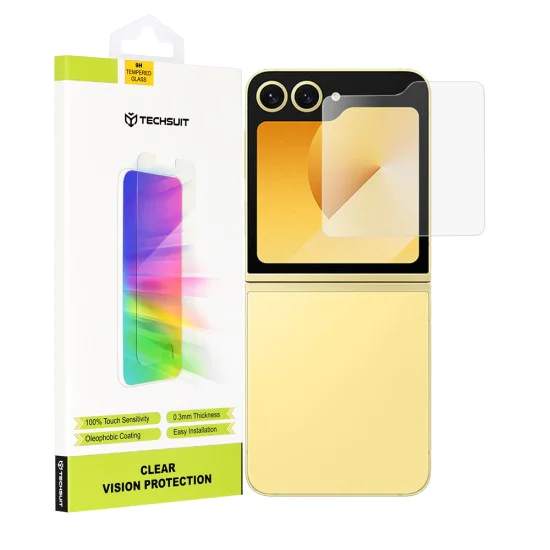 Протектор за Samsung Galaxy Z Flip6 - Clear Vision Glass [Outside Screen] - Прозрачен