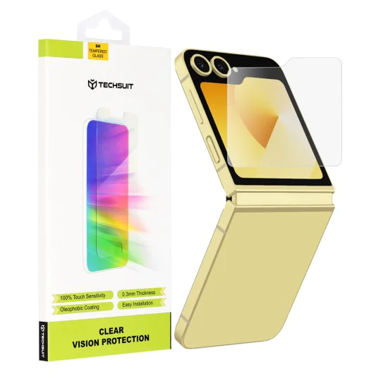 Протектор за Samsung Galaxy Z Flip6 - Clear Vision Glass [Outside Screen] - Прозрачен