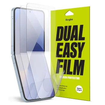 Протектор за Samsung Galaxy Z Flip6 (комплект 2) - Ringke Dual Easy Full - Clear
