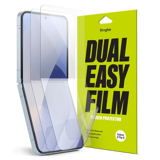 Протектор за Samsung Galaxy Z Flip6 (комплект 2) - Ringke Dual Easy Full - Clear