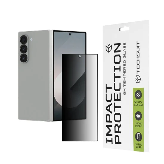 Протектор за Samsung Galaxy Z Fold6 - 111D Privacy Full Glue [външен екран] - черен