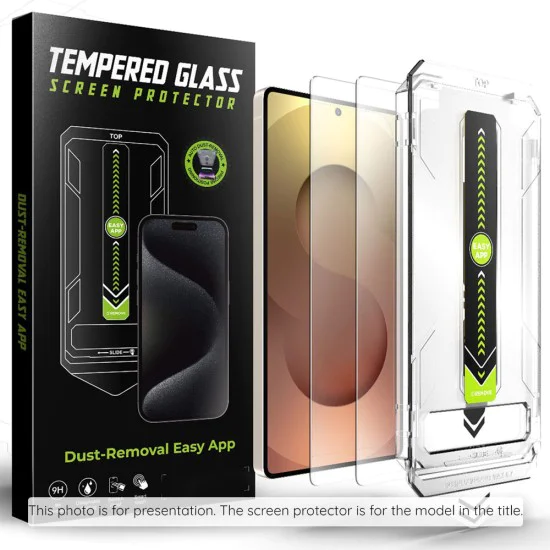 Протектор – TitanGlass CrystalHD (2 бр.) – Samsung Galaxy S25 FE – Techsuit – Прозрачен