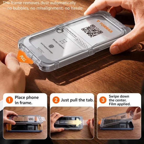 Протектор Torras - Sunview AR Shield - iPhone 18 Pro Max / iPhone 17 Pro Max - Прозрачен