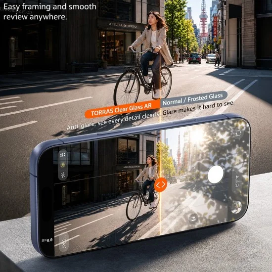 Протектор Torras - Sunview AR Shield - iPhone 18 Pro / iPhone 17 Pro - Прозрачен