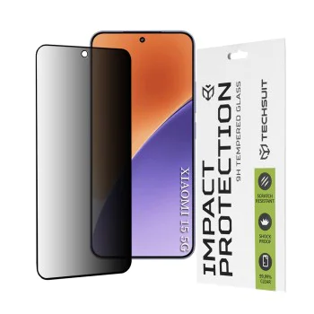 Протектор за Xiaomi 15 - 111D Privacy Full Glue - черен