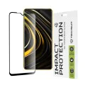 Протектор за Xiaomi Poco M3 / Redmi 9 Power / Redmi 9T - 111D Full Cover / Full Glue Glass - черен