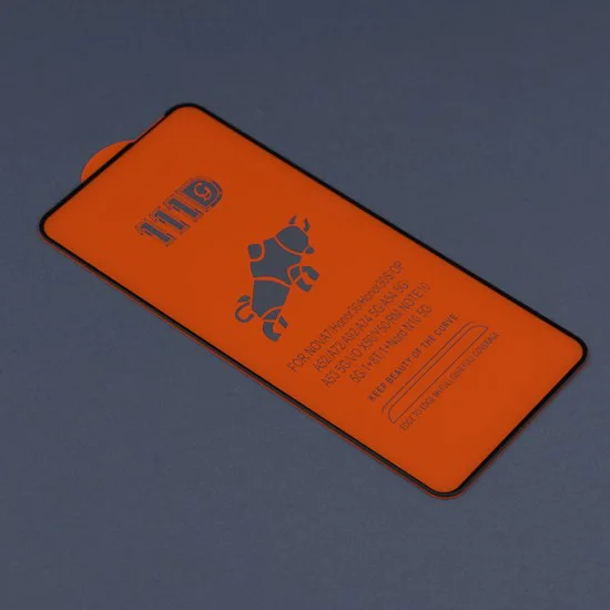 Протектор за Xiaomi Redmi 10 / Redmi 10 2022 - Techsuit - 111D Пълно покритие / Пълно лепило със стъкло - Черен
