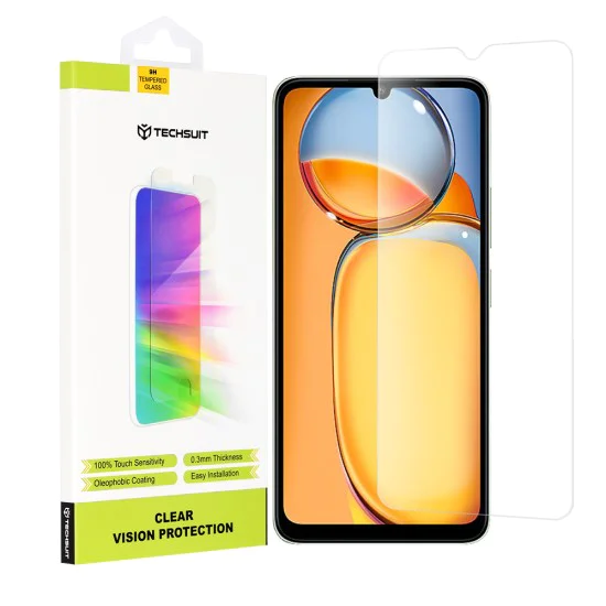 Протектор за Xiaomi Redmi 13C 4G / 13C 5G / Poco M6 / C65 - Clear Vision Glass - Прозрачен