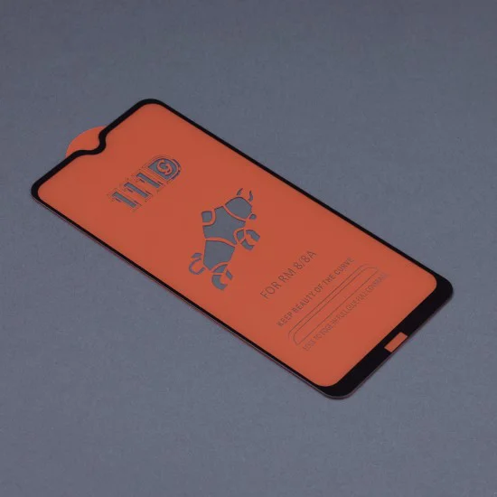 Протектор за Xiaomi Redmi 8 / Redmi 8A - 111D Full Cover / Full Glue Glass - Черен