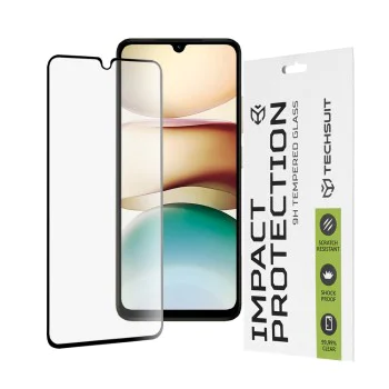 Протектор за Xiaomi Redmi A5 4G (стандартен) - Techsuit - 111D Full Cover / Full Glue Glass - Черен