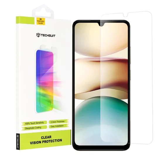 Протектор за Xiaomi Redmi A5 4G (стандартен) - Techsuit - Прозрачен Vision Glass - Прозрачен