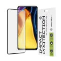 Протектор за Xiaomi Redmi Note 10 5G / Poco M3 Pro 5G - 111D Full Cover / Full Glue Glass - Черен
