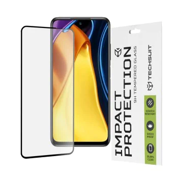 Протектор за Xiaomi Redmi Note 10 5G / Poco M3 Pro 5G - 111D Full Cover / Full Glue Glass - Черен