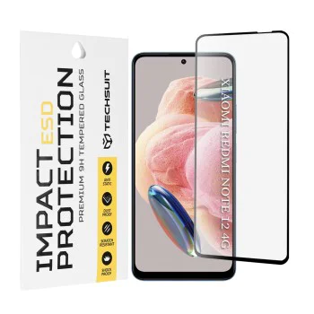 Протектор за Xiaomi Redmi Note 12 4G / 12 5G / Poco X5 - ESD стъкло - черен