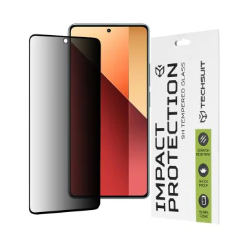 Протектор за Xiaomi Redmi Note 13 Pro 4G / Poco M6 Pro 4G - 111D Privacy Full Glue - Черен