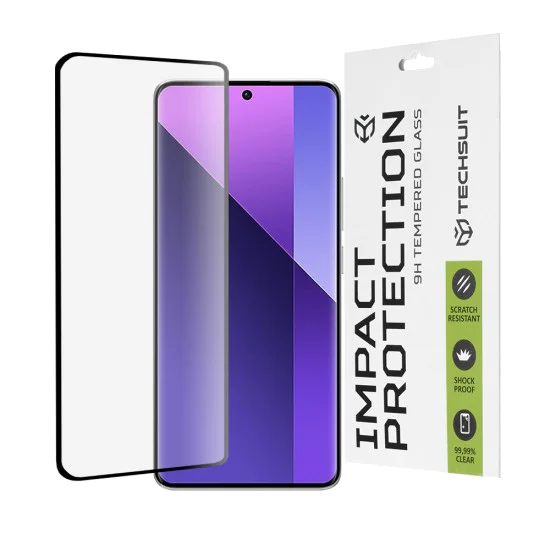 Протектор за Xiaomi Redmi Note 13 Pro+ 5G / Note 14 Pro 5G / Note 14 Pro+ 5G / Note 14 Pro+ 5G / Poco X7 - 111D Full Cover / Full Glue Glass / 3D Curved Screen - Черен