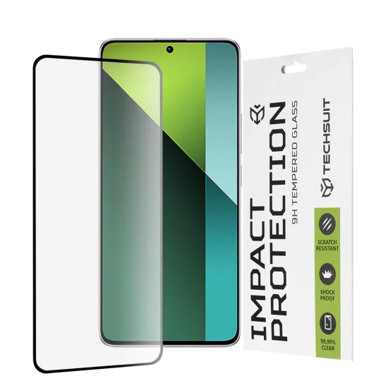 Протектор за Xiaomi Redmi Note 13 Pro 5G / Poco X6 - 111D Full Cover / Full Glue Glass - черен