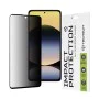 Протектор за Xiaomi Redmi Note 14 4G / Redmi Note 14 5G - 111D Privacy Full Glue - Черен