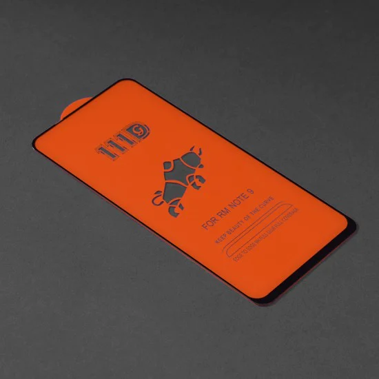 Протектор за Xiaomi Redmi Note 9 / Redmi 10X 4G - 111D Full Cover / Full Glue Glass - Черен