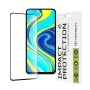 Протектор за Xiaomi Redmi Note 9S / Note 9 Pro / Note 9 Pro Max - 111D Full Cover / Full Glue Glass - Черен