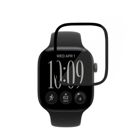 Протектор за дисплей за Apple Watch 12 46mm Nano Flex (2 броя) - Techsuit - Черен