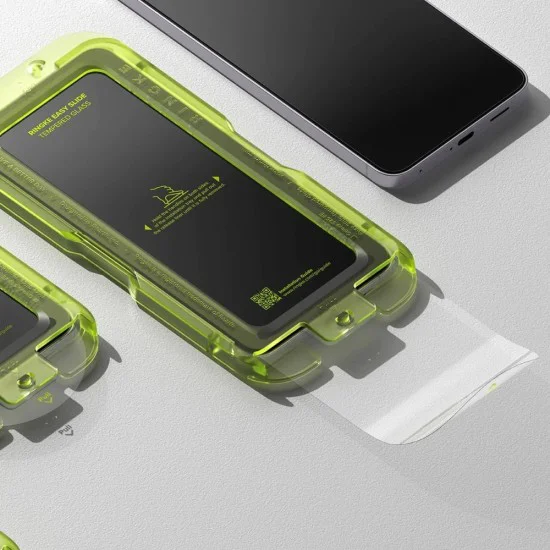 Протектор за дисплей – Ringke Easy Slide Tempered Glass (2 pack) – Samsung Galaxy S25 FE – Прозрачен