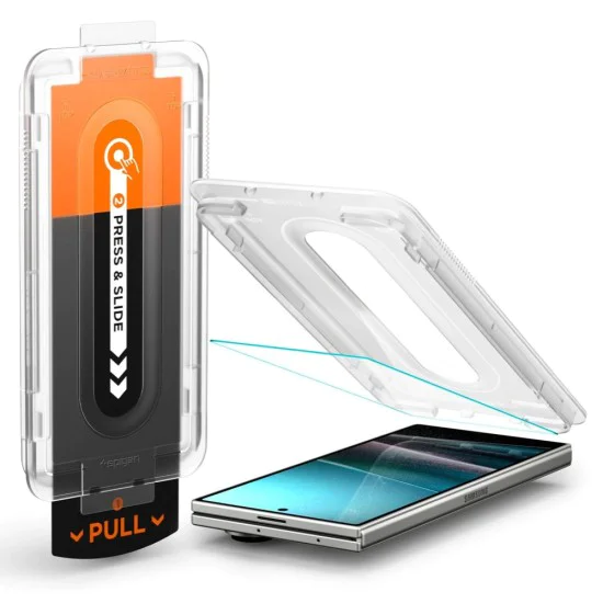 Протектор за дисплей – Spigen Glas.tR EZ-FIT Pro HD – Samsung Galaxy Z Fold7 – Прозрачен
