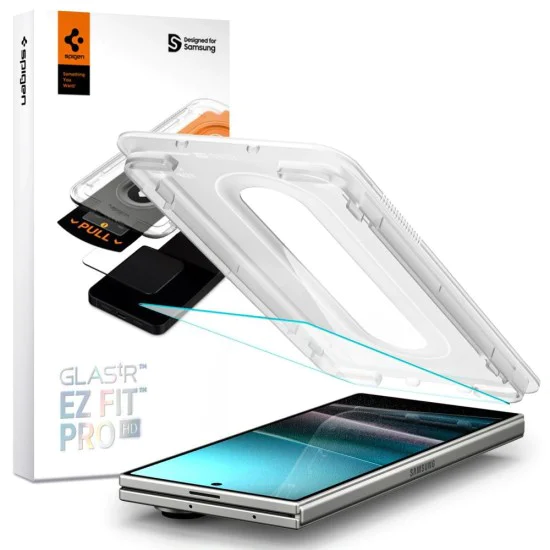 Протектор за дисплей – Spigen Glas.tR EZ-FIT Pro HD – Samsung Galaxy Z Fold7 – Прозрачен