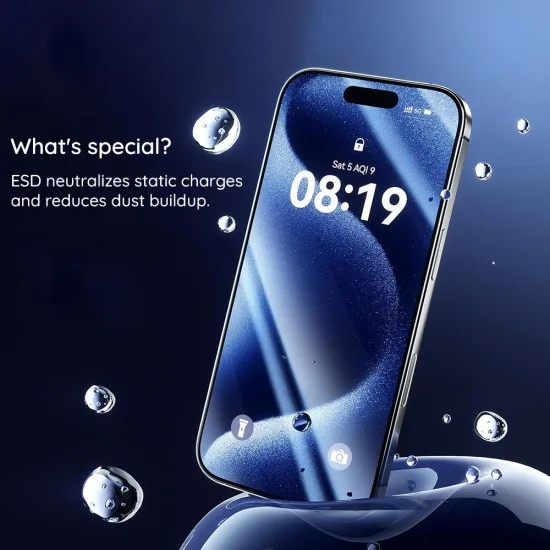 Протектор за дисплей за Xiaomi Poco F9 Pro ESD Glass - Techsuit - Черен
