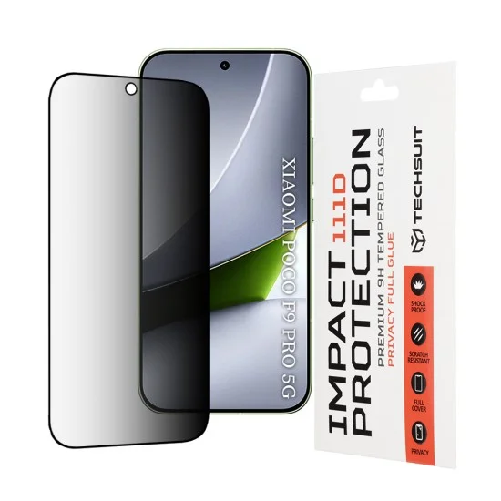 Протектор за дисплей за Xiaomi Poco F9 Pro - Techsuit 111D Full Glue - Privacy